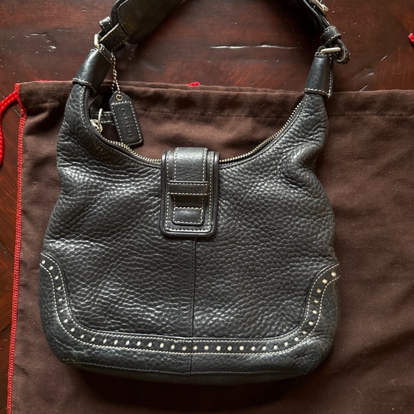 Vintage 2004 Coach Hamptons Leather Buckle Bag - Picture 3 of 6